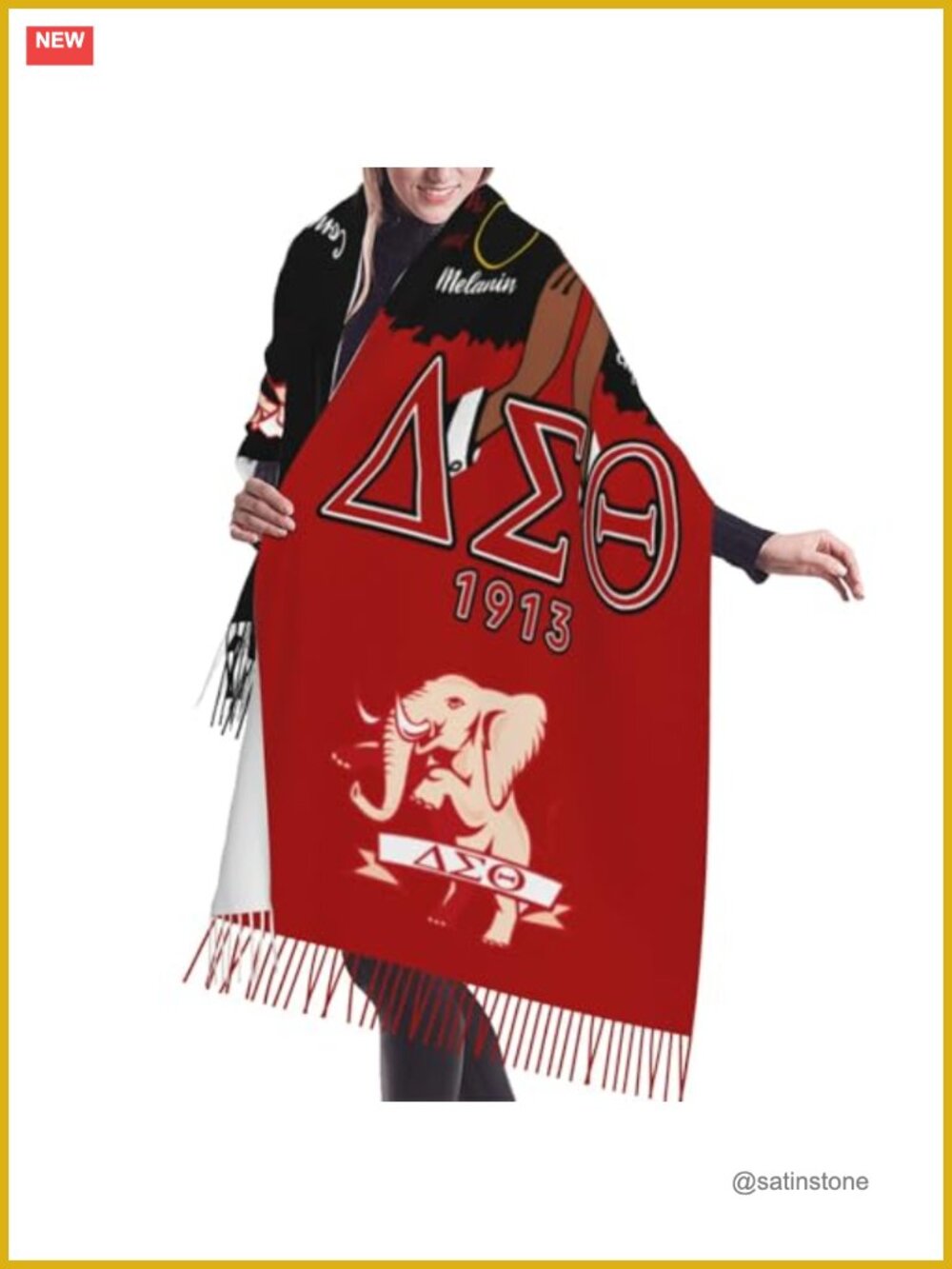 Women's Cashmere-Feel Pashmina Shawl Wrap Scarf, Lightweight Travel Blanket,